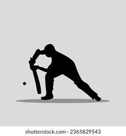 Cricket player vector png image