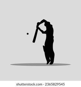 Cricket player vector png image