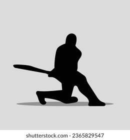 Cricket player vector png image