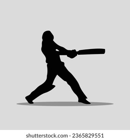 Cricket player vector png image