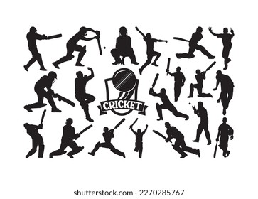 Cricket Player vector For Print, Cricket Player Clipart, Cricket Player vector Illustration