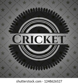 Cricket realistic black emblem