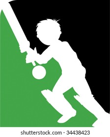 Cricket Silhouette Icon