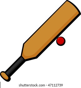 cricket sport bat and ball