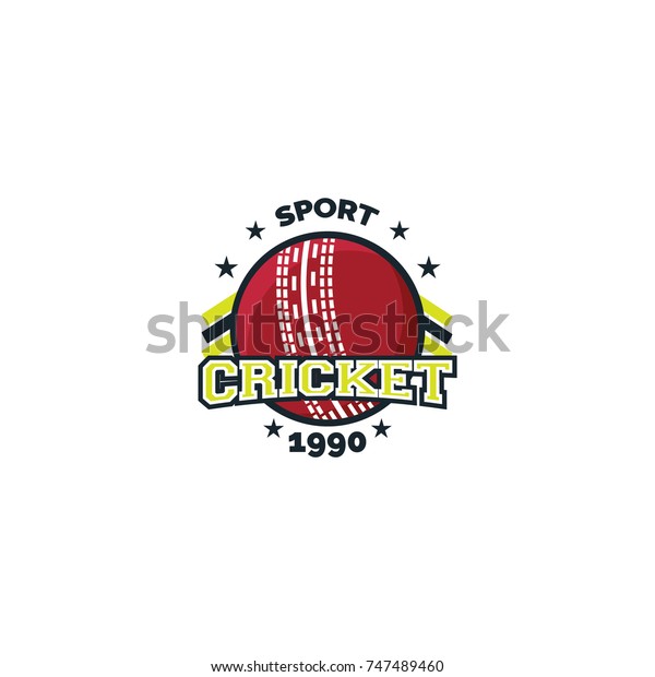 Cricket Sport Element Logo Vector Stock Vector (Royalty Free) 747489460 ...