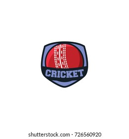 Cricket sport logo emblem vector