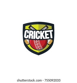 Cricket sport logo & emblem vector