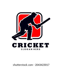 Cricket Sport Logo Template Design