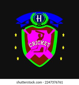 Cricket Sport Logo Template Design,vector