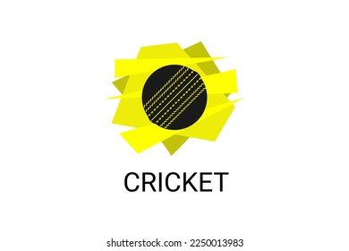 Icono de la línea vectorial del deporte del críquet. un atleta jugando al cricket. pictograma deportivo, ilustración vectorial.