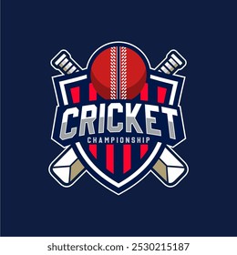 Cricket sports modern concept with bats and ball