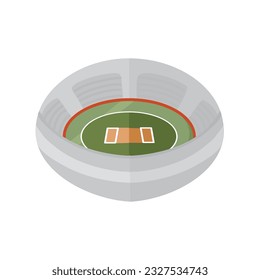 Cricket stadium icon clipart avatar logotype isolated vector illustration