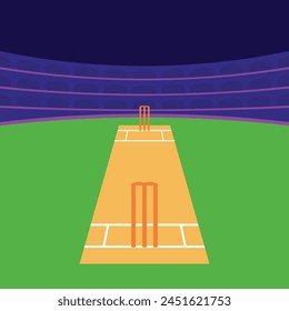  Cricket stadium illustration vector Cricket Pitch Icons Vector Cricket Sports