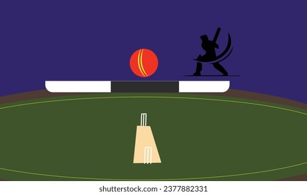Cricket Stadium Vector Art, Icons, and Graphics 