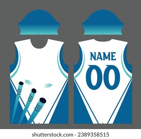 Cricket Stumps and Jersey Design