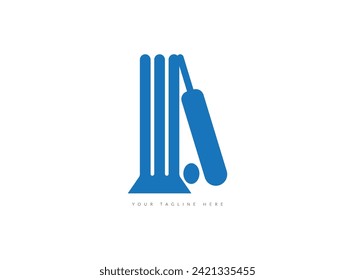 Cricket team emblem and design elements. championship logo design.