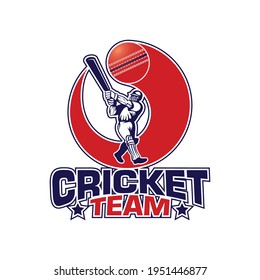 Cricket Team Logo. Creative Cricket Icon Logo Vector.