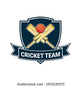 Cricket team logo. Creative cricket icon logo vector.