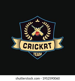 Cricket team logo. Creative cricket icon logo vector.