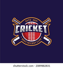 Cricket Team Logo Template Design Stock Vector (Royalty Free ...