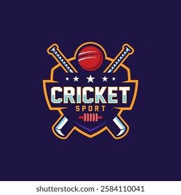 Cricket Team Logo Template Design