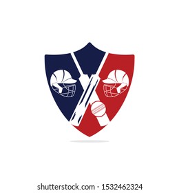 Cricket Team vector logo design. Cricket championship logo. modern sport emblem. vector illustration.