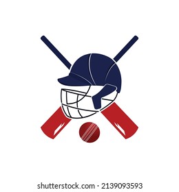 Cricket Team vector logo design. Cricket championship logo. modern sport emblem. vector illustration.