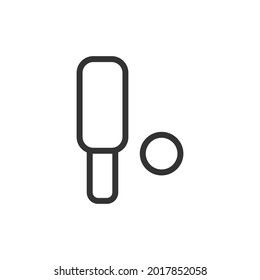 Cricket thin line icon. Symbol in trendy outline style. Premium design for web and apps. Perfect for UI. 