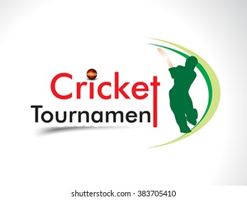  cricket tournament banner background vector illustration