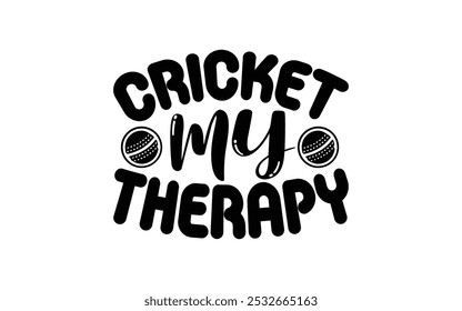 Cricket typography t-shirt design template vector graphic