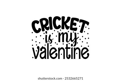 Diseño de camiseta de tipografía de cricket Plantilla Vector gráfico