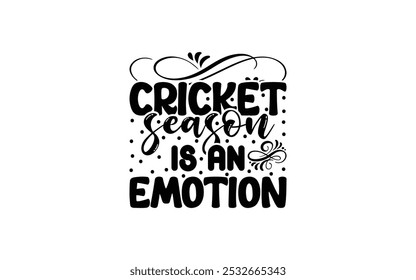 Cricket typography t-shirt design template vector graphic