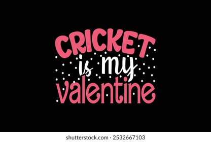 Cricket typography t-shirt design template vector graphic