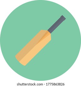 cricket vector flat color icon