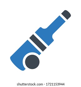 icono de color de glifo vector de cricket 