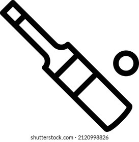 Cricket Vector illustration on a transparent background.Premium quality symmbols.Stroke vector icon for concept and graphic design.
