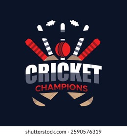 Cricket Vector logo design. Sports logo design. 