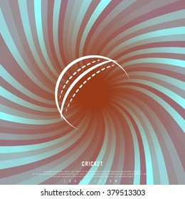 Cricket Whirl Freehand Sketch Sparse Graphic Design Vector Illustration EPS10