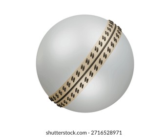  Cricket Bola blanca icono 3D ilustración render