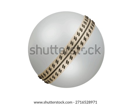  cricket white ball icon 3d illustration render