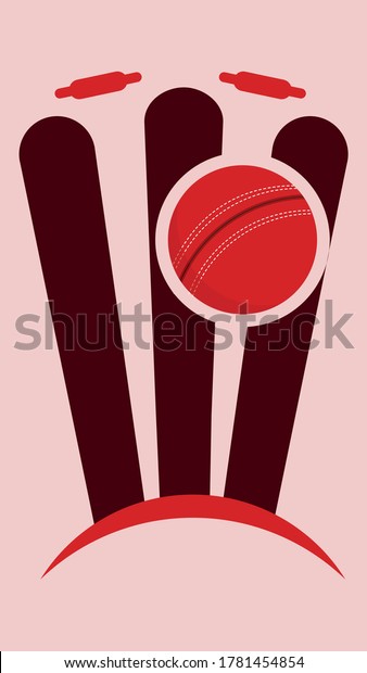 Cricket Wicket Ball Logo\
Template
