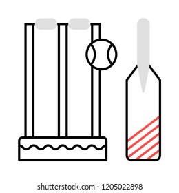 cricket   wicket   bat 