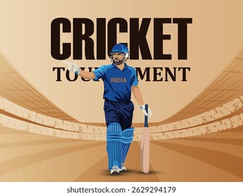 Cricket World Championship League Tournament Banner