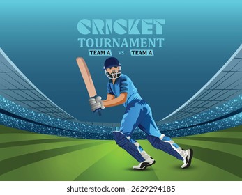 Cricket World Championship League Tournament Banner