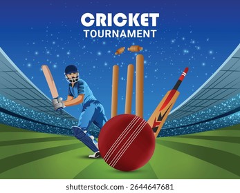 Cricket World Championship League Tournament Banner