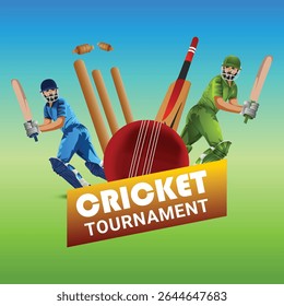 Cricket World Championship League Tournament Banner