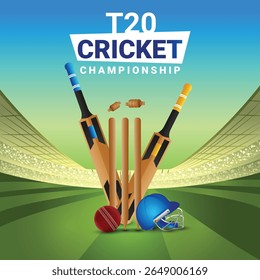 Cricket World Championship League Tournament Banner