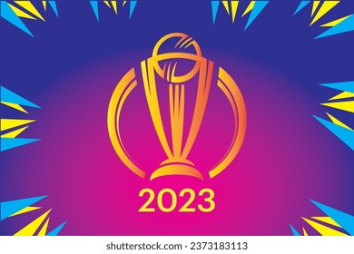 Cricket World cop logo 2023 