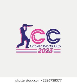 Diseño de vectores para la Copa Mundial de Cricket 2023