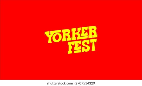 Cricket Yorker Fest Vektor Logo Artwork